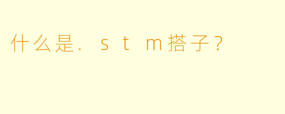 什么是.stm搭子？