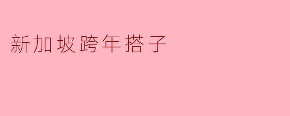 新加坡跨年搭子