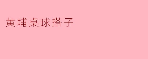 黄埔桌球搭子