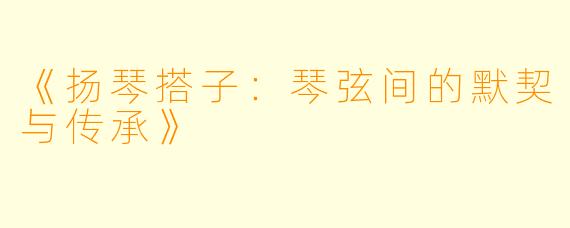 《扬琴搭子：琴弦间的默契与传承》