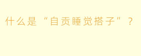 什么是“自贡睡觉搭子”？