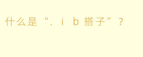 什么是“.ib搭子”？