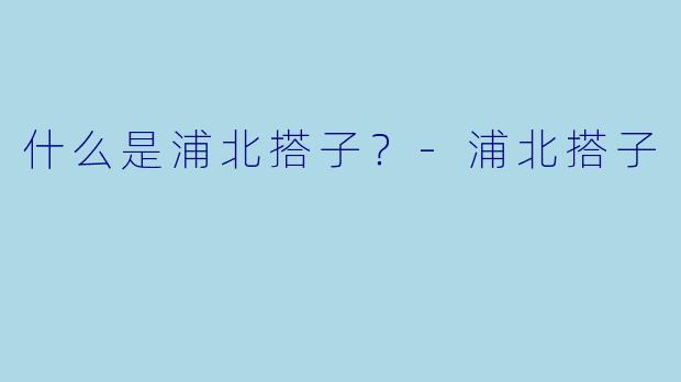 什么是浦北搭子？-浦北搭子