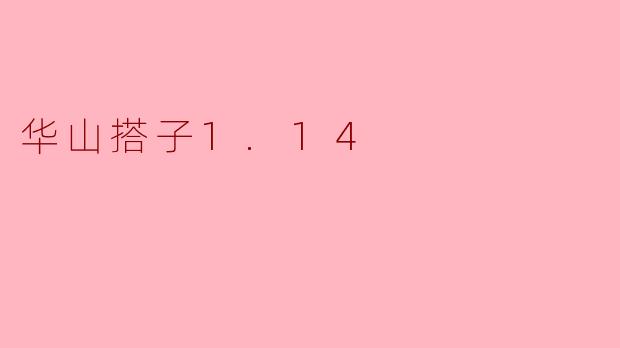 华山搭子1.14