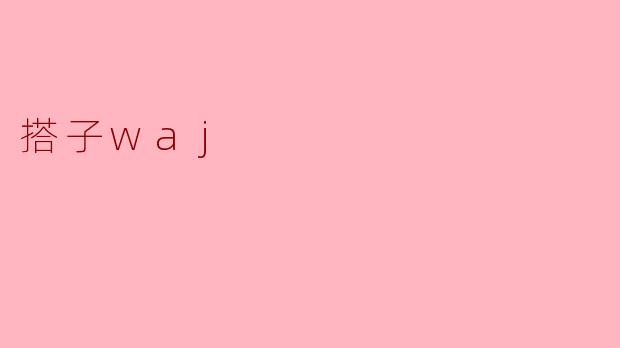 什么是“搭子waj”？