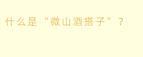 什么是“微山酒搭子”？