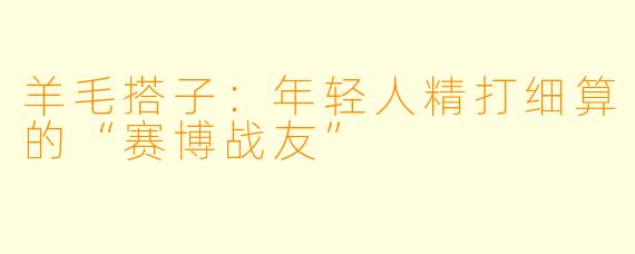 羊毛搭子：年轻人精打细算的“赛博战友”