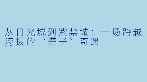 从日光城到紫禁城：一场跨越海拔的“搭子”奇遇