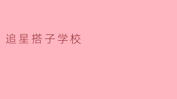 追星搭子学校