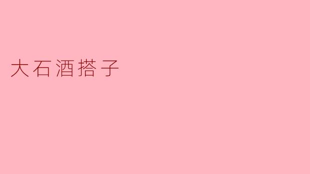 大石酒搭子