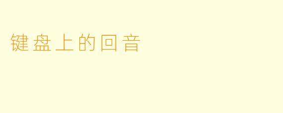 键盘上的回音