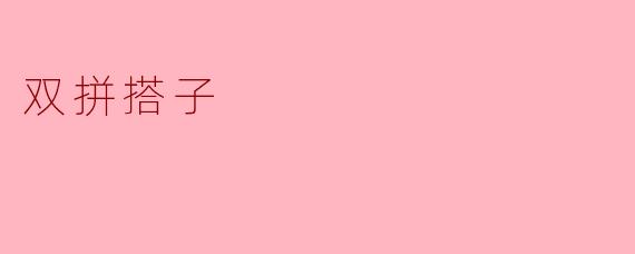 双拼搭子