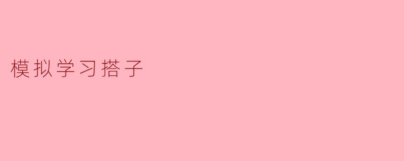 模拟学习搭子