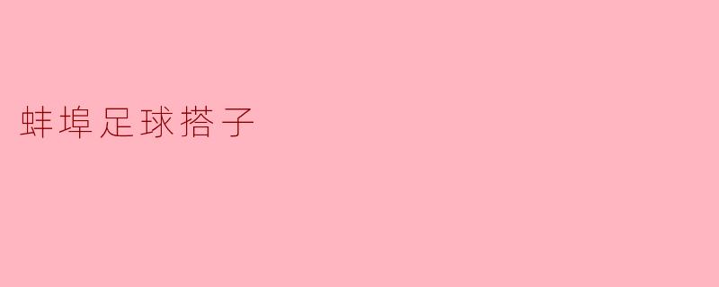 蚌埠足球搭子